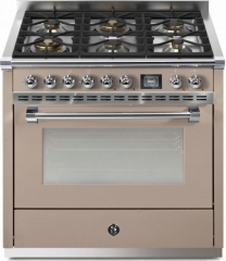 Steel Ascot 90, Rangecooker, 90 cm, Combisteam, Sabbia, Gaskochfeld, AQ9S-6WSA, mit 5 Jahren Garantie!