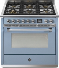 Steel Ascot 90, Rangecooker, 90 cm, Combisteam, Celeste, Gaskochfeld, AQ9S-6WCE, mit 5 Jahren Garantie!