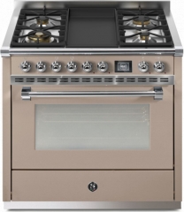 Steel Ascot 90, Rangecooker, 90 cm, Combisteam, Sabbia, Gaskochfeld, AQ9S-4TSA, mit 5 Jahren Garantie!