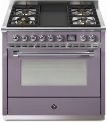 Steel Ascot 90, Rangecooker, 90 cm, Combisteam, Ametista, Gaskochfeld, AQ9S-4TAA, mit 5 Jahren Garantie!