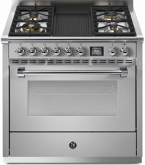 Steel Ascot 90, Rangecooker, 90 cm, Combisteam, Stainless Steel, Gaskochfeld, AQ9S-4BSS, mit 5 Jahren Garantie!