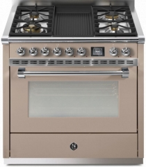 Steel Ascot 90, Rangecooker, 90 cm, Combisteam, Sabbia, Gaskochfeld, AQ9S-4BSA, mit 5 Jahren Garantie!