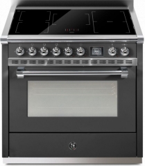 Steel Ascot 90, Rangecooker, 90 cm, Combisteam, Anthracite, Induktionskochfeld, AQ9S-5FIAN, mit 5 Jahren Garantie!