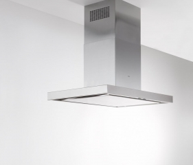 Einzelstck # 3398 Novy Flat'line 7660 Inselhaube, Edelstahl, 120cm, mit 5 Jahren Garantie
