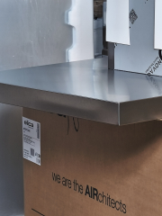 Einzelstck # 3398 Novy Flat'line 7660 Inselhaube, Edelstahl, 120cm, mit 5 Jahren Garantie