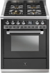 Steel Ascot 70, Rangecooker, 70 cm, Combisteam, Anthracite, Gaskochfeld, AQ7S-4AN, mit 5 Jahren Garantie!