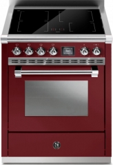 Steel Ascot 70, Rangecooker, 70 cm, Combisteam, Bordeaux, Induktionskochfeld, AQ7S-4IBR, mit 5 Jahren Garantie!