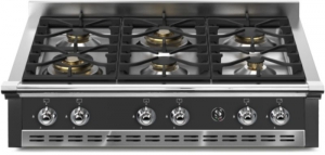 Steel Ascot 90 Cooktop, Einbau-Gaskochfeld, 90 cm, Anthracite, A9-6WAN, mit 5 Jahren Garantie!