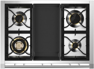 Steel Ascot 90 Cooktop, Einbau-Gaskochfeld, 90 cm, Stainless Steel, A9-4TSS, mit 5 Jahren Garantie!