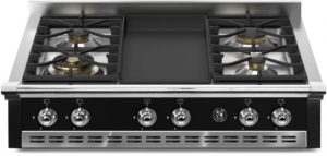 Steel Ascot 90 Cooktop, Einbau-Gaskochfeld, 90 cm, Nero, A9-4TBA, mit 5 Jahren Garantie!