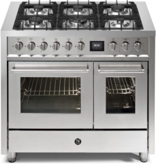 Steel Enfasi 100, Rangecooker, 100 cm, Multifunktionsbackofen, Stainless Steel, Gaskochfeld, EQ10FF-6SS, mit 5 Jahren Garantie!