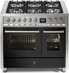 Steel Enfasi 100, Rangecooker, 100 cm, Multifunktionsbackofen, Anthracite, Gaskochfeld, EQ10FF-6AN, mit 5 Jahren Garantie!