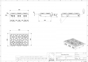 Steel Enfasi Hob Design 40, Einbau-Gaskochfeld, 90 cm, Stainless Steel, E9P-6, mit 5 Jahren Garantie!