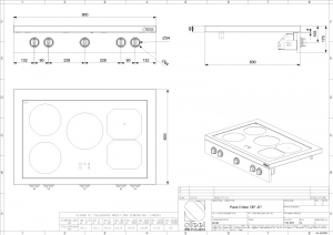 Steel Enfasi Hob Design 40 All Black, Einbau-Induktionskochfeld, 90 cm, Nero Fumo, E9P-5FINF, mit 5 Jahren Garantie!