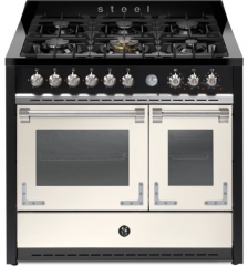 Steel Oxford 100, Rangecooker, 100 cm, Multifunktionsbackofen, Nuvola, Gaskochfeld, X10FF-6NA, mit 5 Jahren Garantie!