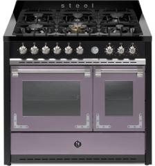 Steel Oxford 100, Rangecooker, 100 cm, Multifunktionsbackofen, Ametista, Gaskochfeld, X10FF-6AA, mit 5 Jahren Garantie!