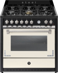 Steel Oxford 90, Rangecooker, 90 cm, Multifunktionsbackofen, Nuvola, Gaskochfeld, X9F-6NA, mit 5 Jahren Garantie!