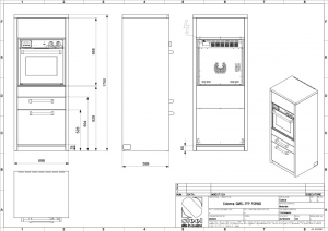 Steel Genesi Modular System Colums, Hochschrank, 70 cm, Stainless Steel, GQMS-7FPA, mit 5 Jahren Garantie!