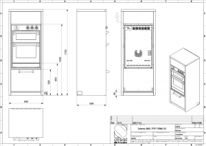 Steel Genesi Modular System Colums, Hochschrank, 70 cm, Stainless Steel, GQMS-7FFP, mit 5 Jahren Garantie!