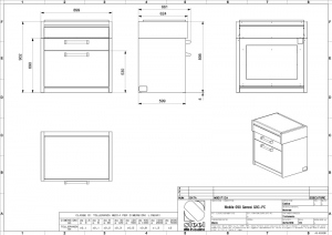 Steel Genesi Modular System, Arbeitstisch, 90 cm, Stainless Steel, GQ9C-PSS, mit 5 Jahren Garantie!