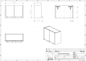 Steel Genesi Modular System, Hngeschrank, 90 cm, Stainless Steel, GQP9S-SSS, mit 5 Jahren Garantie!