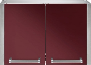 Steel Genesi Modular System, Hngeschrank, 90 cm, Bordeaux, GQP9S-SBR, mit 5 Jahren Garantie!