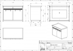 Steel Ascot Modular System, Arbeitstisch, 120 cm, Stainless Steel, A12S-PSS, mit 5 Jahren Garantie!