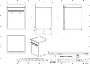 Steel Ascot Modular System, Arbeitstisch, 70 cm, Stainless Steel, A7S-PSS, mit 5 Jahren Garantie!