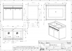 Steel Ascot Modular System, Splenmodul, 120 cm, Nero, A12S-L2BA, mit 5 Jahren Garantie!