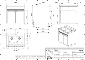 Steel Ascot Modular System, Splenmodul, 90 cm, Stainless Steel, A9S-L2SS, mit 5 Jahren Garantie!