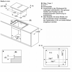 Einzelstck Neff V58PHQ4C0, Induktionskochfeld mit Dunstabzug, flchenbndig, 80 cm, schwarz, MIT 7 JAHREN GARANTIE