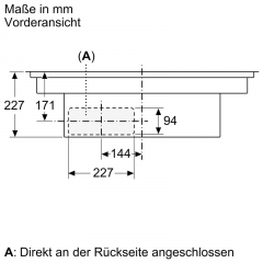 Bosch PVS801GA7, Set Induktionskochfeld mit Dunstabzug und Flachkanal, Serie 4, 80 cm, flchenbndig, EKK: B, mit 5 Jahren Garantie!