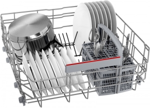 Bosch SMI4EAS28E, Serie 4, Teilintegrierter Geschirrspler, 60 cm, Gebrsteter Stahl, EEK: A, mit 5 Jahren Garantie!