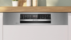 Bosch SMI6ECS12E, Serie 6 Teilintegrierter Geschirrspler, 60 cm, Gebrsteter Stahl, EEK: A, mit 5 Jahren Garantie!