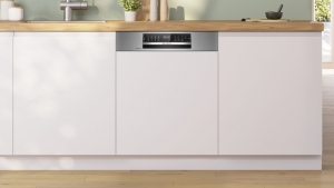 Bosch SMI6ECS12E, Serie 6 Teilintegrierter Geschirrspler, 60 cm, Gebrsteter Stahl, EEK: A, mit 5 Jahren Garantie!