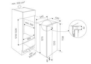 Kppersbusch FK 4545.1 i, Einbau-Khlgert mit Gefrierfach, 122 cm hoch, EEK: E, mit 5 Jahren Garantie!