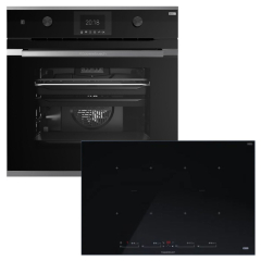 Kppersbusch BP381SKI88S-S3 Backofen/Kochfeld-Set BP6381.0S3 und KI8880.1SR, Silver Chrome-Kit, mit 5 Jahren Garantie!