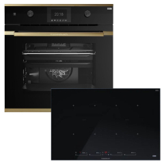 Kppersbusch BP381SKI88S-S4 Backofen/Kochfeld-Set BP6381.0S4 und KI8880.1SR, Gold-Kit, mit 5 Jahren Garantie!