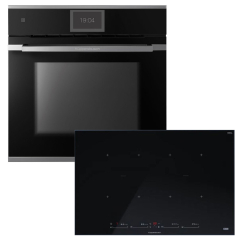 Kppersbusch BP850SI88S-S3 Backofen/Kochfeld-Set BP6850.0S3 und KI8880.1SR, Silver Chrome-Kit, mit 5 Jahren Garantie!