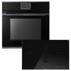 Kppersbusch BP550SMI85S-S2AF Backofen/Kochfeld-Set BP6550.0S2 AirFry und KMI8590.0SR, Black Chrome-Kit, mit 5 Jahren Garantie!