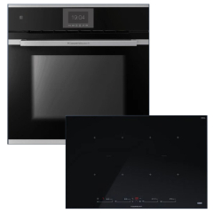 Kppersbusch BP550IS88S-S1 Backofen/Kochfeld-Set BP6550.0S1 und KI8880.1SR, Edelstahl-Kit, mit 5 Jahren Garantie!