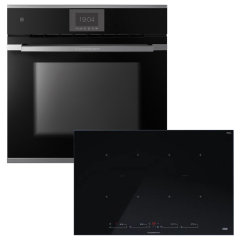 Kppersbusch BP550IS88S-S3 Backofen/Kochfeld-Set BP6550.0S3 und KI8880.1SR, Silver Chrome-Kit, mit 5 Jahren Garantie!