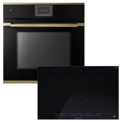 Kppersbusch BP550IS88S-S4AF Backofen/Kochfeld-Set BP6550.0S4 AirFry und KI8880.1SR, Gold-Kit, mit 5 Jahren Garantie!