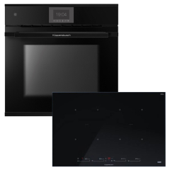 Kppersbusch BP550IS88S-S5AF Backofen/Kochfeld-Set BP6550.0S5 AirFry und KI8880.1SR, Black Velvet-Kit, mit 5 Jahren Garantie!