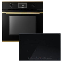 Kppersbusch BP332SI88S-S4 Backofen/Kochfeld-Set BP6332.0S4 und KI8880.1SR, Gold-Kit, mit 5 Jahren Garantie!