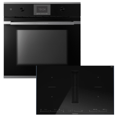 Kppersbusch BP350SMI85S-S3 Backofen/Kochfeld-Set BP 6350.0 S3 und KMI8590.0SR, Silver Chrome-Kit, mit 5 Jahren Garantie!