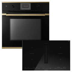 Kppersbusch BP350SMI85S-S4 Backofen/Kochfeld-Set BP 6350.0 S4 und KMI8590.0SR, Gold-Kit, mit 5 Jahren Garantie!