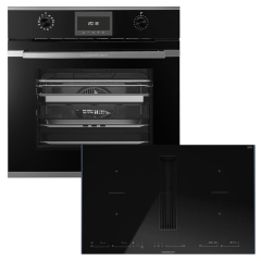 Kppersbusch BD340SMI85S-S3 Backofen/Kochfeld-Set BD 6340.0 S3 und KMI8590.0SR, Silver Chrome-Kit, mit 5 Jahren Garantie!