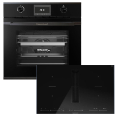 Kppersbusch BD340SMI85S-S2AF Backofen/Kochfeld-Set BD 6340.0 S2 AirFry und KMI8590.0SR, Black Chrome-Kit, mit 5 Jahren Garantie!