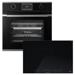 Kppersbusch BD340SI88S-S3 Backofen/Kochfeld-Set BD 6340.0 S3 und KI8880.1SR, Silver Chrome-Kit, mit 5 Jahren Garantie!